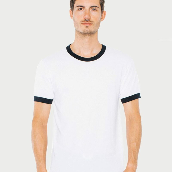 USA-Made 50/50 Ringer Tee Thumbnail