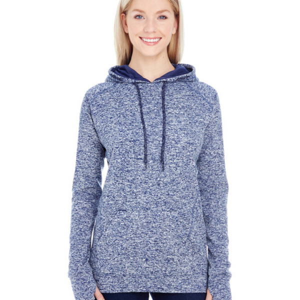 Ladies' Cosmic Contrast Fleece Hooded Sweatshirt Thumbnail