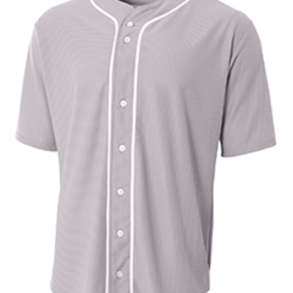 Youth Short Sleeve Full Button Baseball Jersey Thumbnail