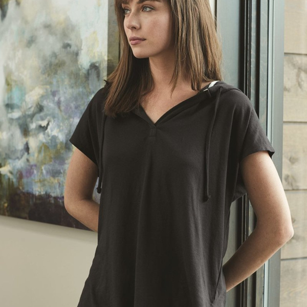 Women’s Vintage Jersey Hooded Poncho Thumbnail